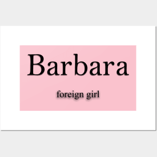 Barbara Name meaning Posters and Art